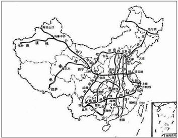 中国铁路网中国铁路网分布图