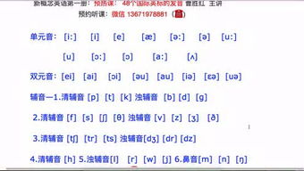 英標表48個國際音標發音教學英標表48個標準讀音