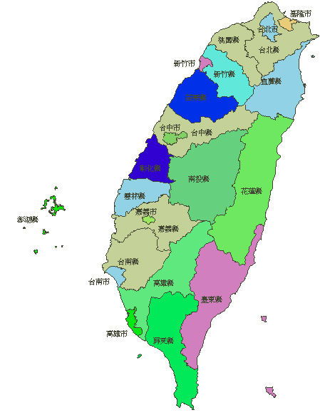 台湾在地图上哪个位置