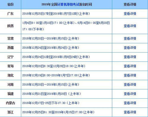 全國計算機等級考試一年開考幾次?報名時間是?