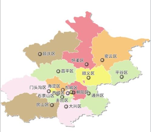 2021年北京行政区划图图片