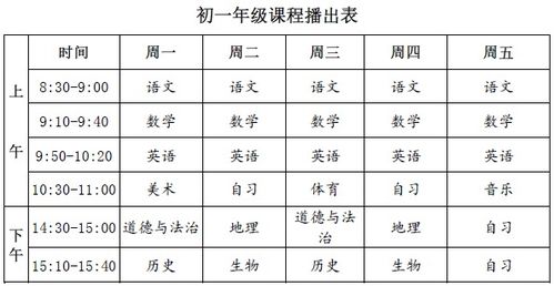 高中課程表高中課程表時間