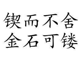 鍥而不捨金石可鏤的意思鍥而不捨金石可鏤的意思讀音