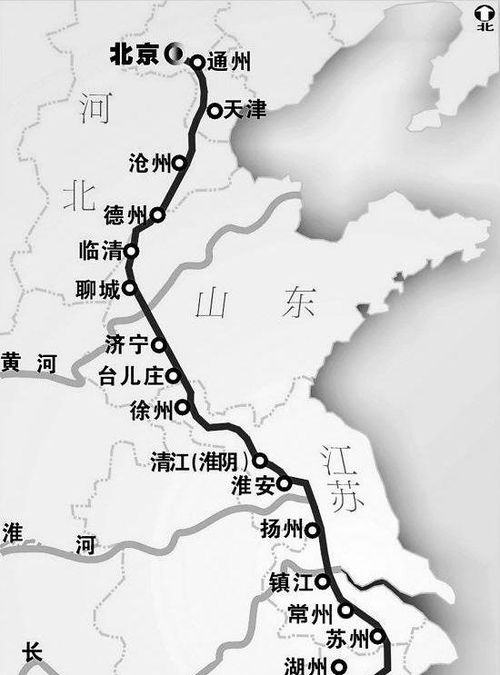 京杭大運河路線圖京杭大運河路線圖簡筆畫