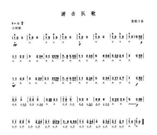 html 彈起我心愛的土琵琶(電影《鐵道游擊隊》插曲)_簡譜_民歌曲譜