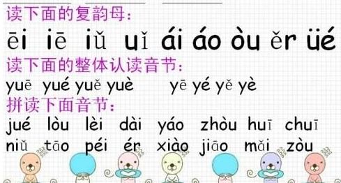 复韵母声调复韵母声调怎么标口诀