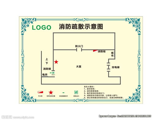 宿舍消防疏散图怎么画图片