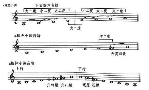 f大調音階升哪幾個音g大調音階升降哪幾個音