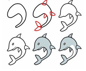 海豚简笔画?