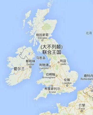 英国的地理位置?