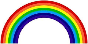 彩虹有7种颜色,由外圈至内圈呈红,橙,黄,绿,蓝,靛,紫 七种颜色