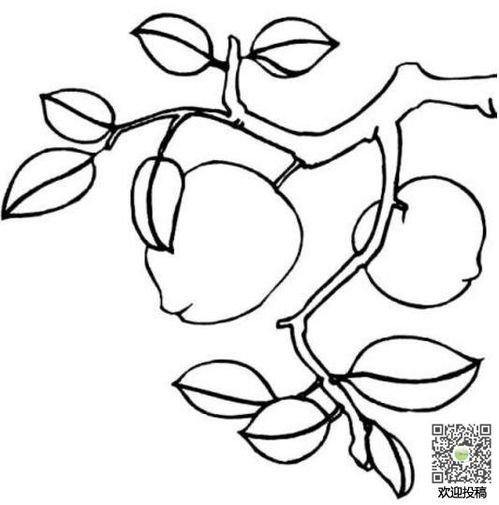 桃树怎么画 简单 画法图片