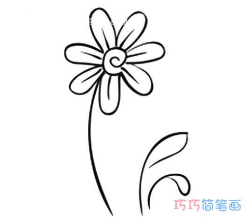 简画小草小花图片