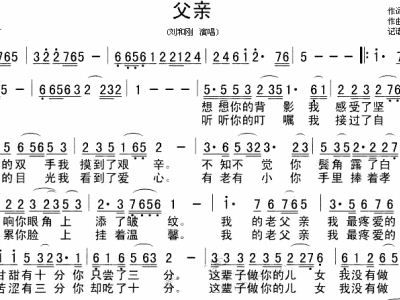 刘和刚《父亲》的歌词