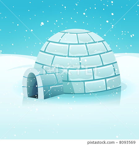 (eskimo用冰雪凝块砌成的)拱形圆顶小屋;冰屋 复数: igloos igloo是
