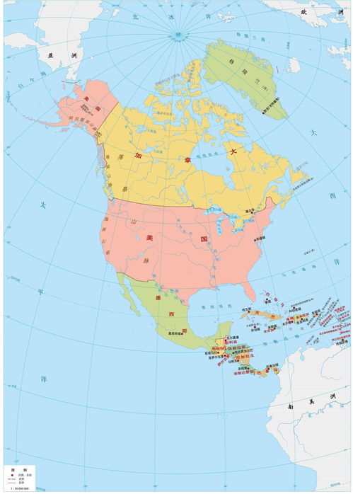 美国纬度位置图片