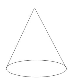 圆锥体怎么画 简单图片