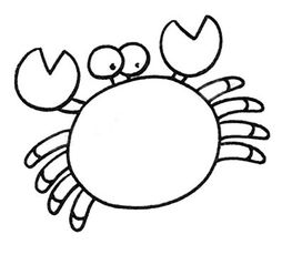 螃蟹怎么画螃蟹怎么画简笔画图片