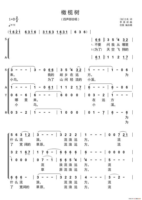 橄欖樹簡譜橄欖樹簡譜教唱視頻