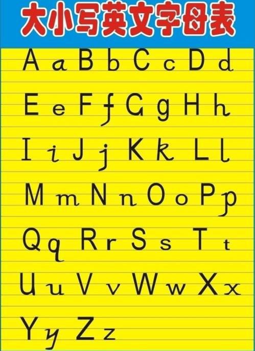 拉丁字母表26个 写法图片