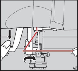 缝纫机穿线步骤图家用图片