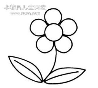 简画小草小花图片