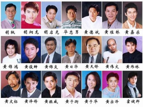 香港一线男明星名单图片