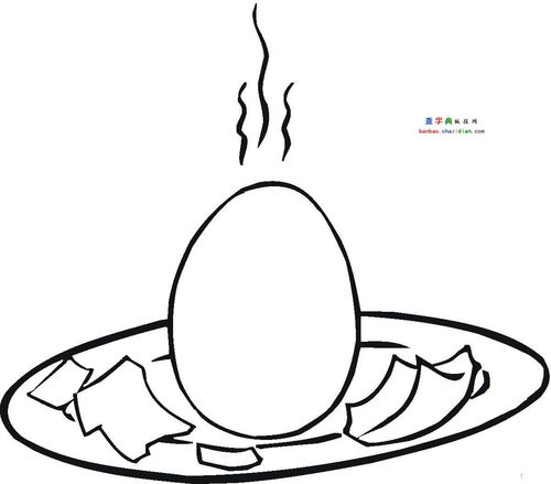 鸡蛋简单绘画图片