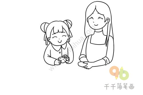 幼儿包饺子简笔画图片
