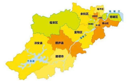 杭州市海拔地图图片