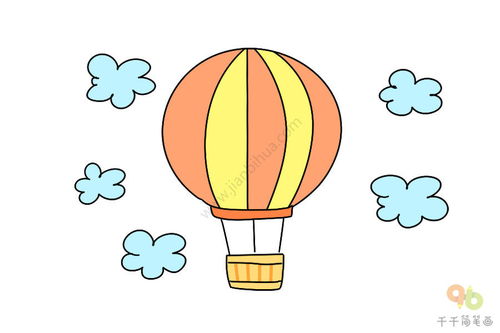 热气球怎么画 简单漂亮,热气球怎么画简笔画