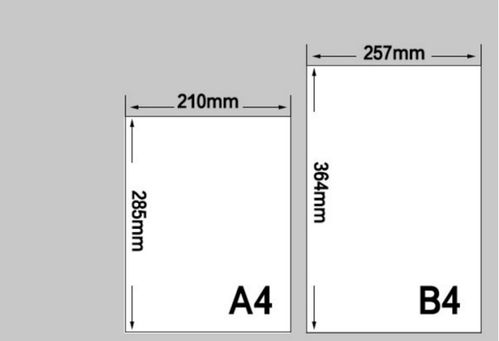 b4纸等于几张a4纸图片