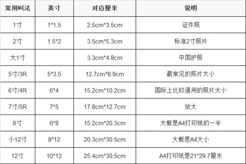 6寸照片和a6尺寸对比图片