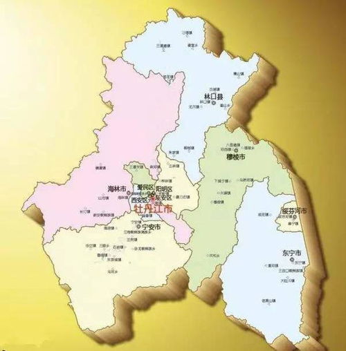 牡丹江地图 位置图片