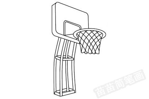 篮球架简笔画简单画法图片