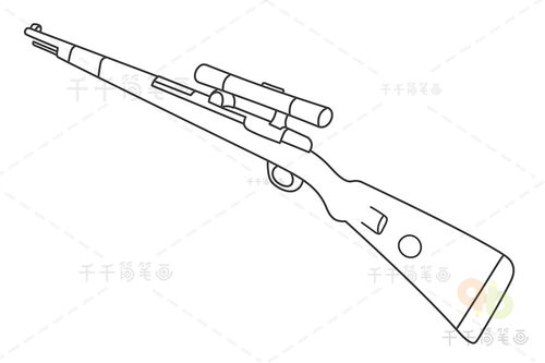 一步一步画枪和98k图片