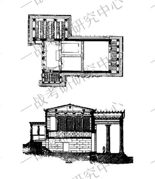 多立克柱式结构绘制图片