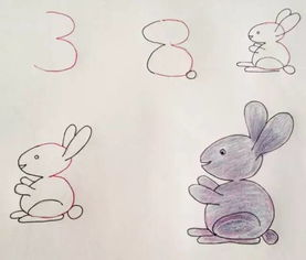 1—10数字画老鼠图片