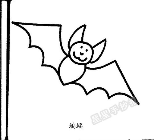 真正蝙蝠怎么画凶恶图片