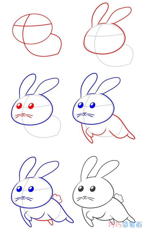 兔子耳朵简笔画图片
