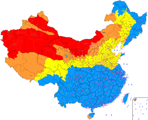 中國亞熱帶:是指秦嶺淮河以南大部分地區 .