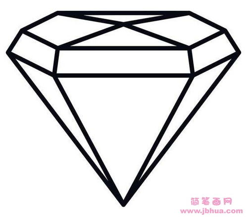 钻石侧面画法图片