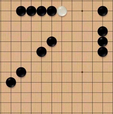 初學五子棋玩法步驟3 五子棋入門技巧口訣: 先手要攻,後手要守.