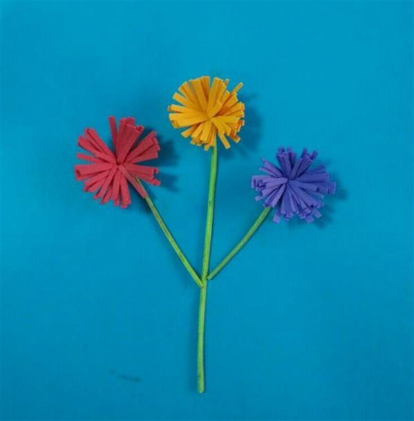 海绵纸手工制作各种花图片