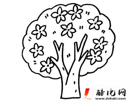 桃花樹的簡筆畫怎麼畫