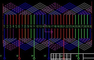 30槽10极电机布线单层图片