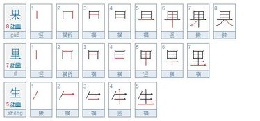 果田字格正确写法图片