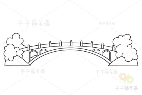 赵州桥的简易图怎么画